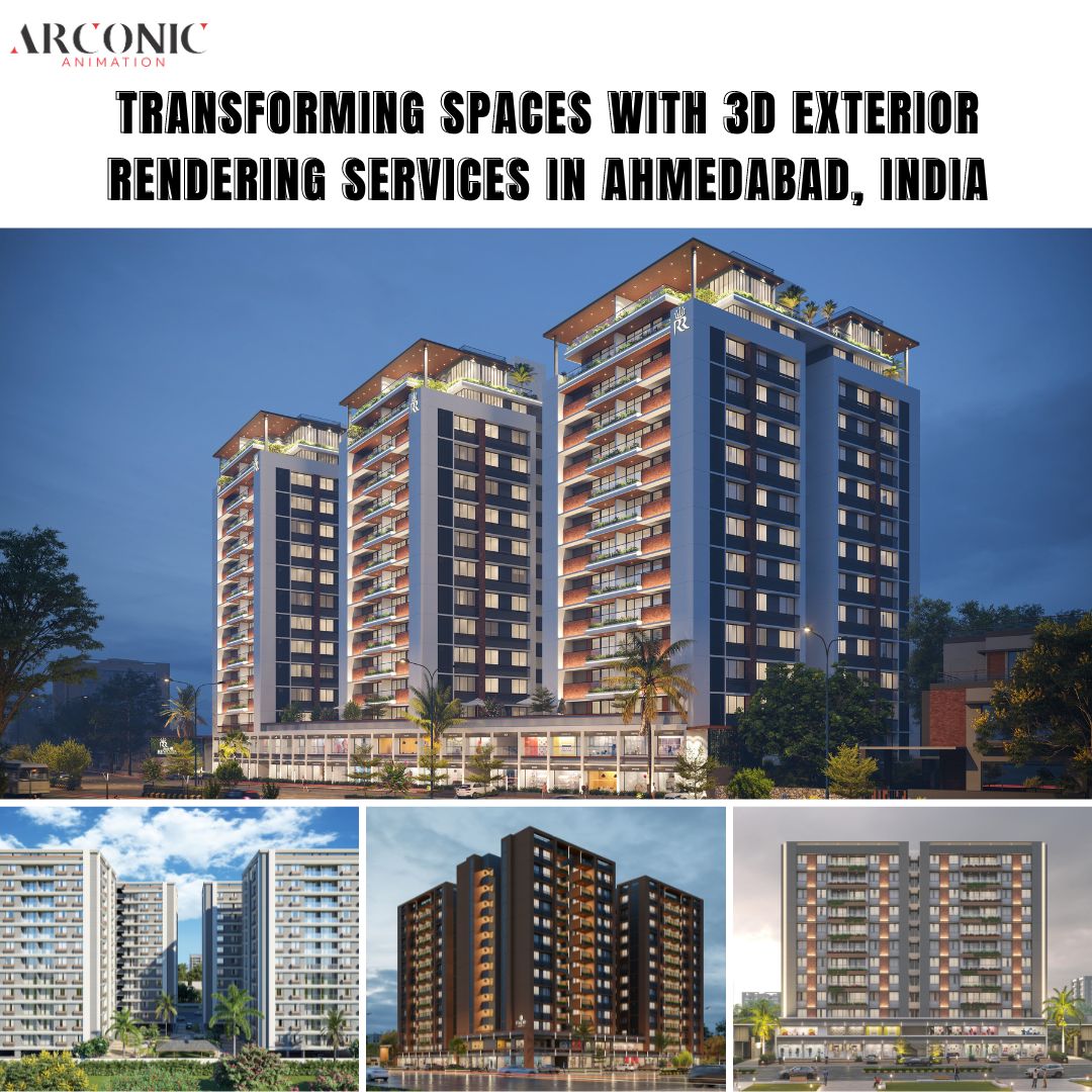 Transforming Spaces with 3D Exterior Rendering Services in Ahmedabad, India